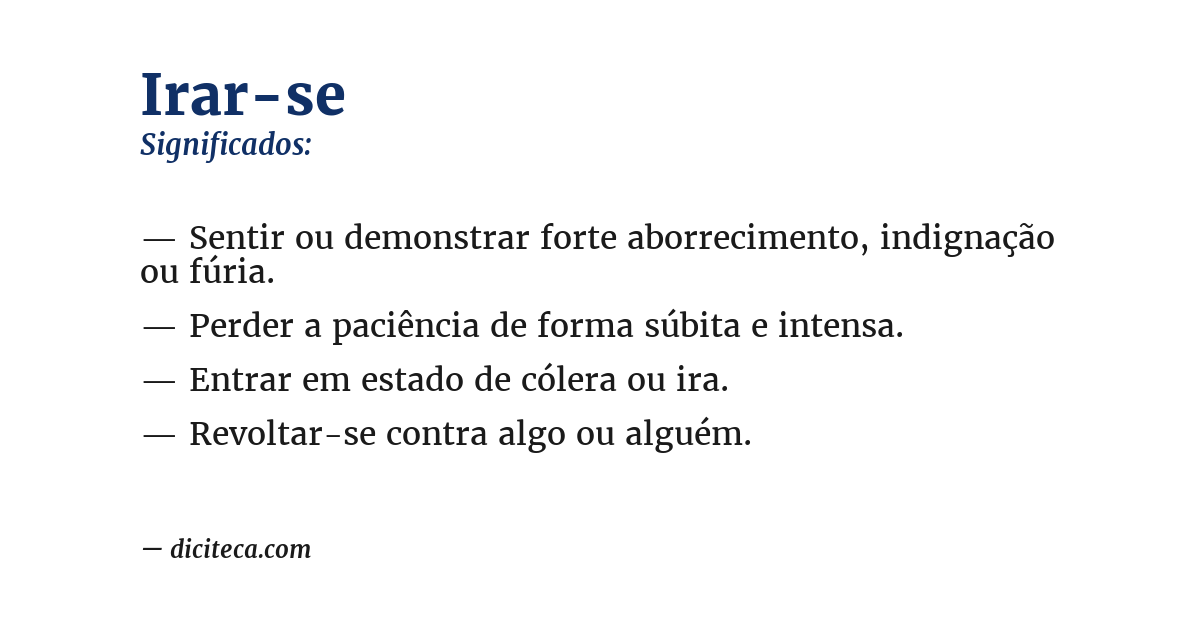 Significado de irar-se