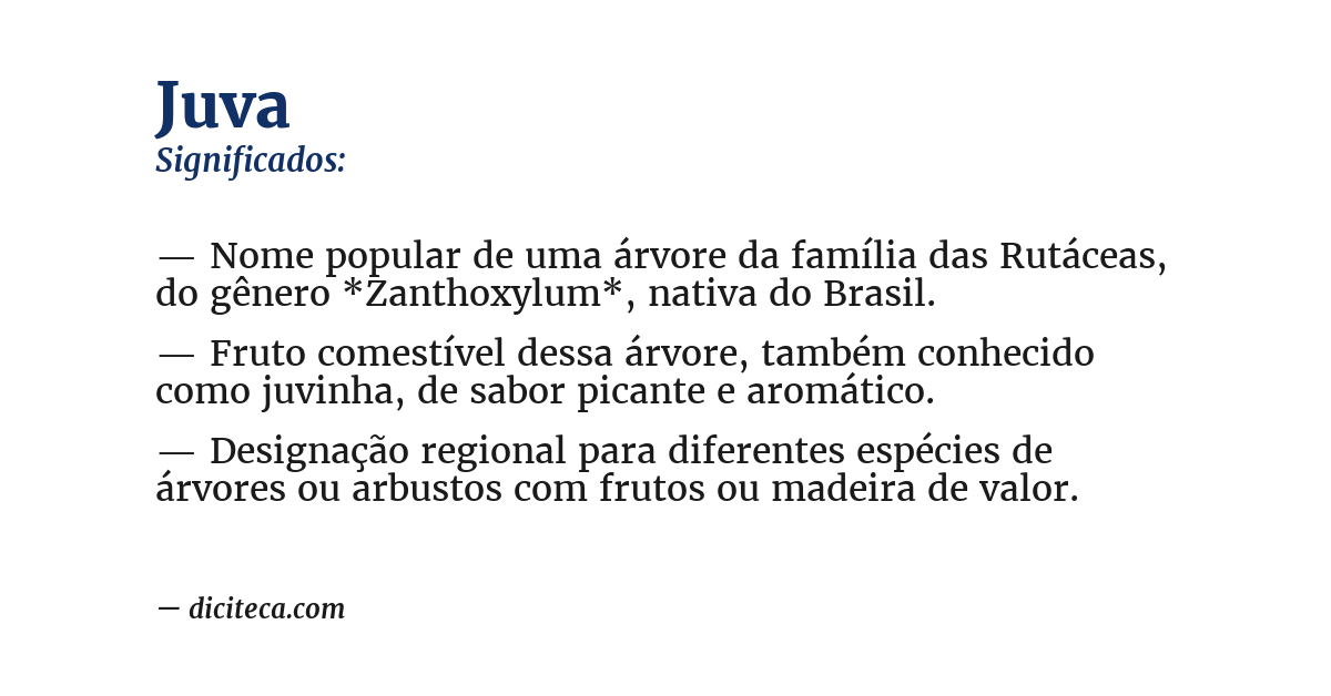 Significado de juva