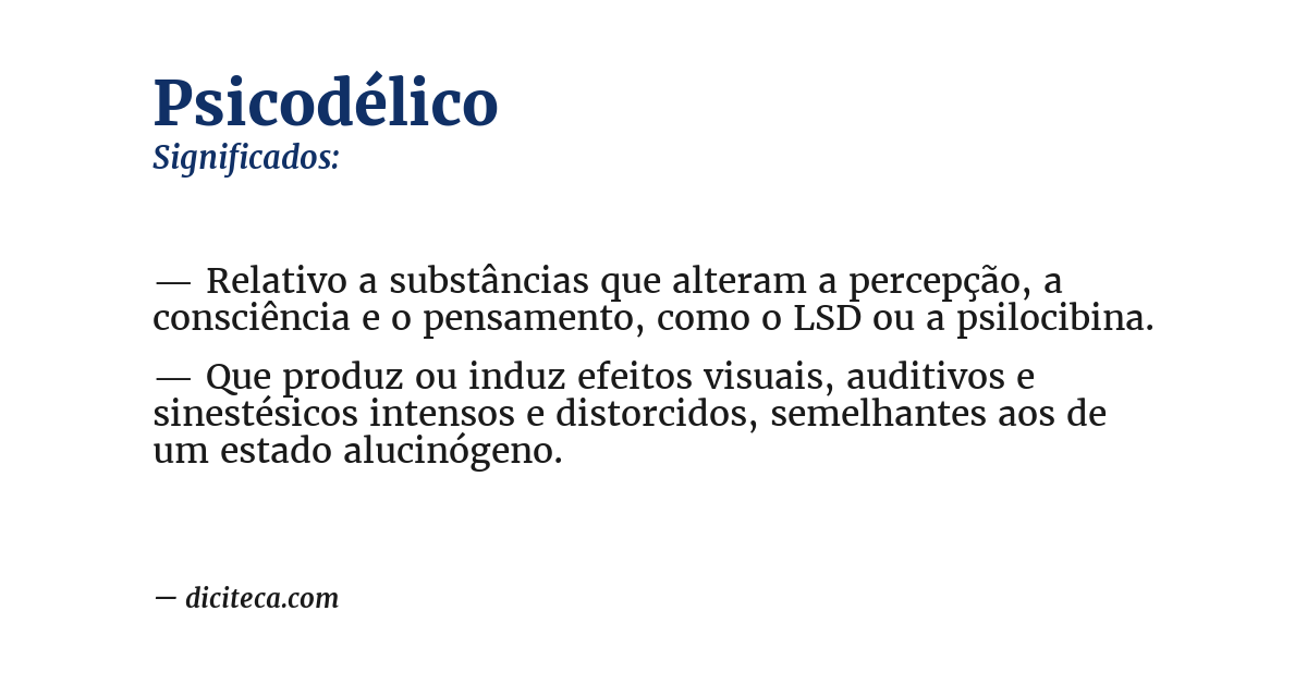 Significado de psicodélico