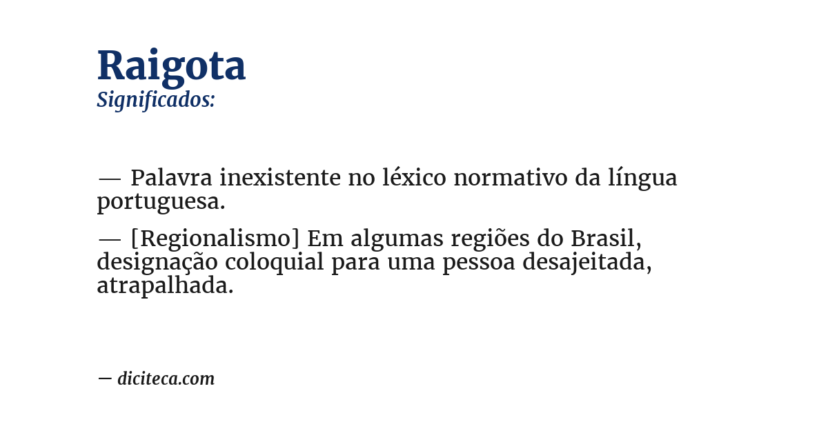 Significado de raigota