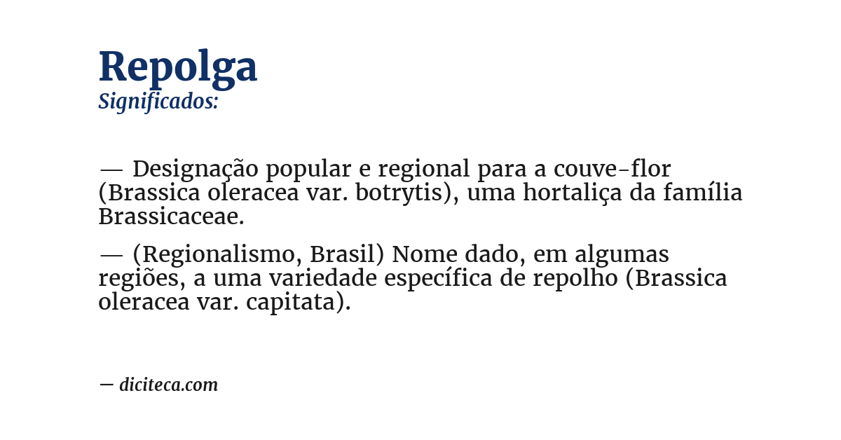Significado de repolga