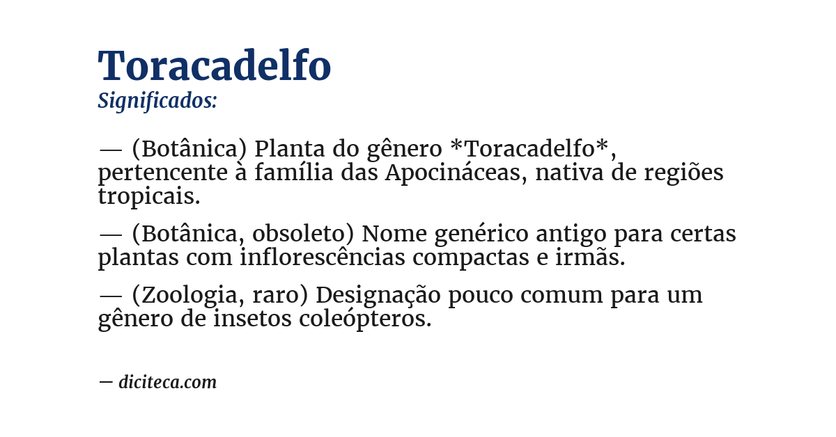 Significado de toracadelfo