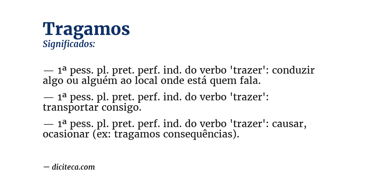 Significado de tragamos