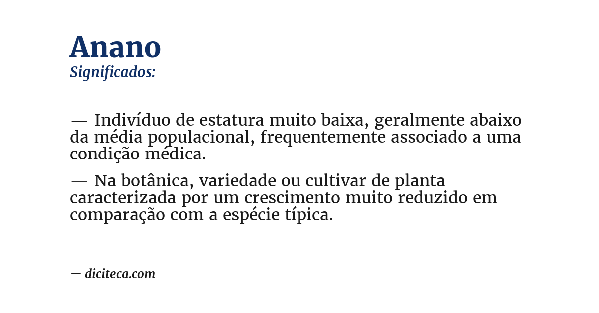 Significado de anano