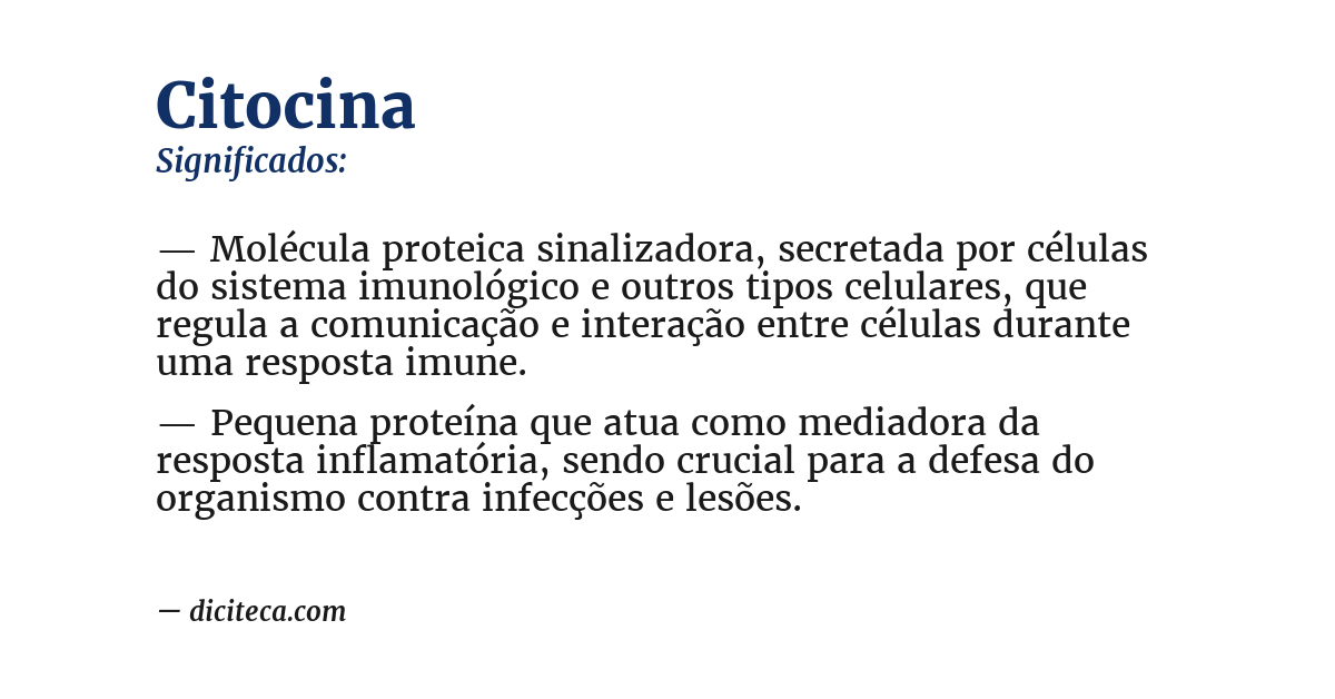 Significado de citocina