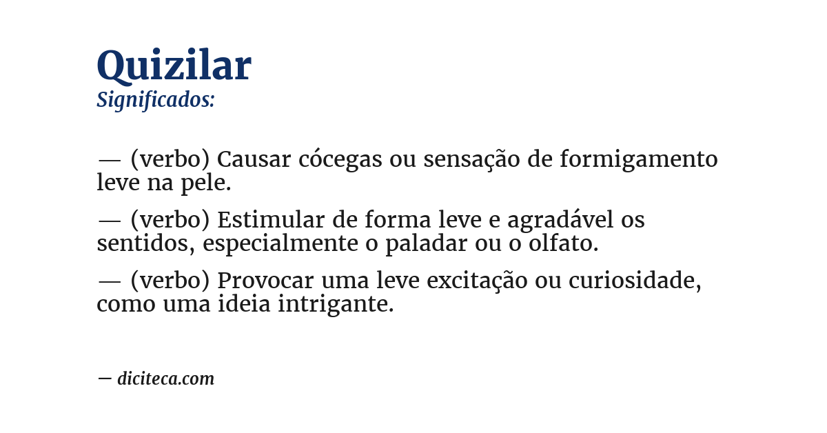 Significado de quizilar
