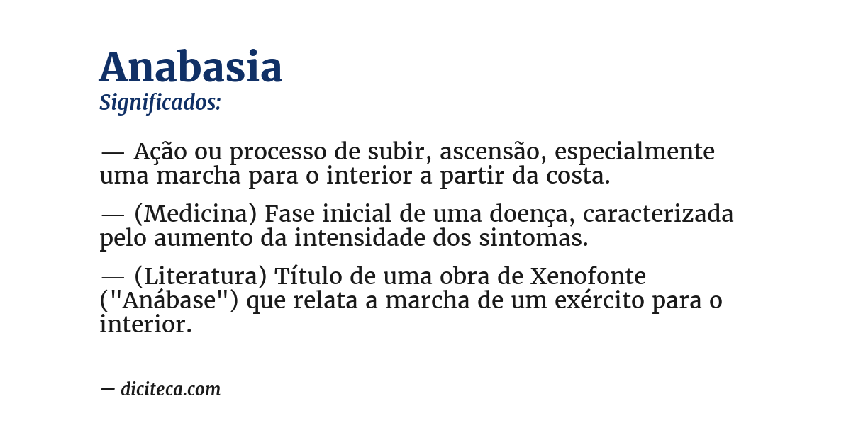 Significado de anabasia