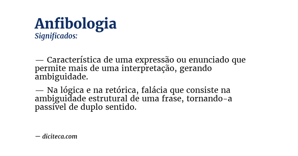 Significado de anfibologia