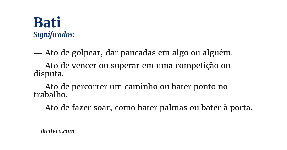 Significado de bati