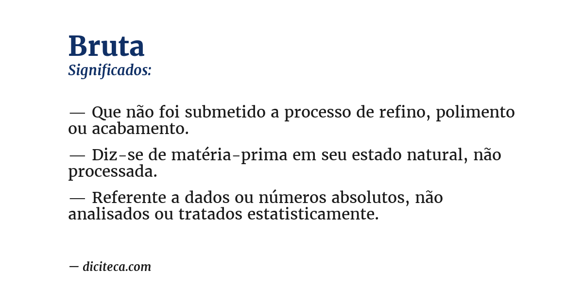 Significado de bruta