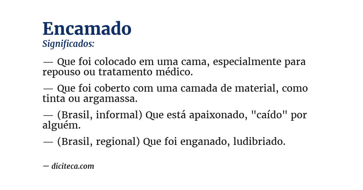 Significado de encamado