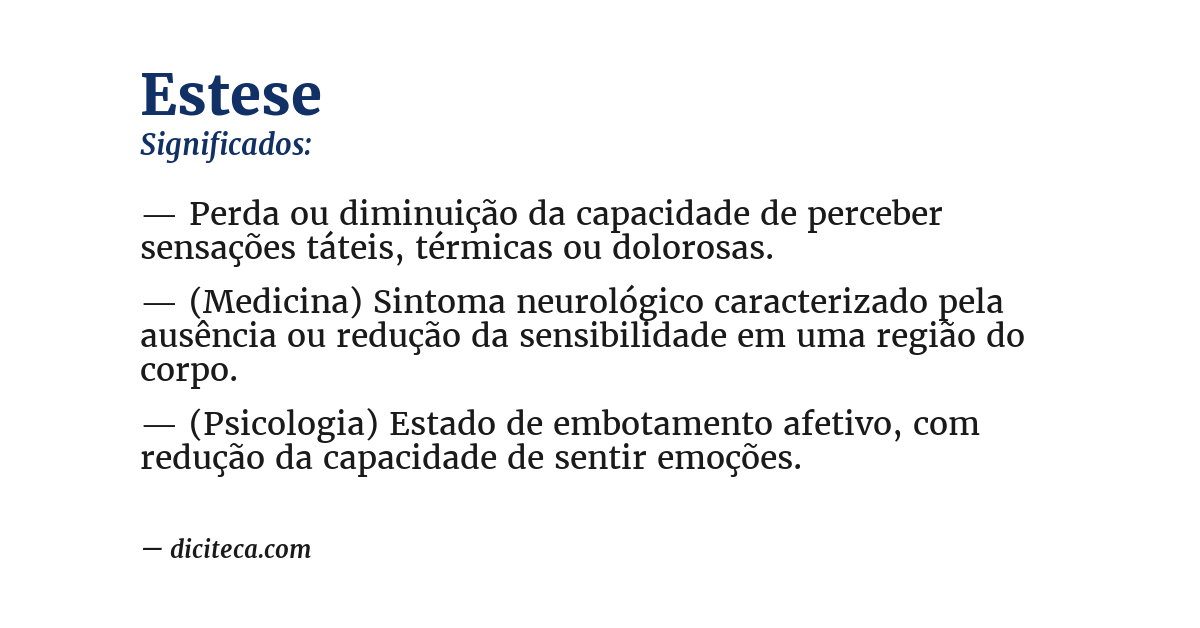 Significado de estese