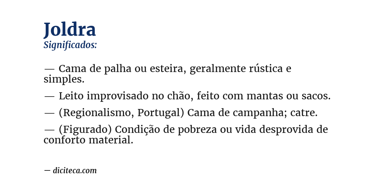 Significado de joldra