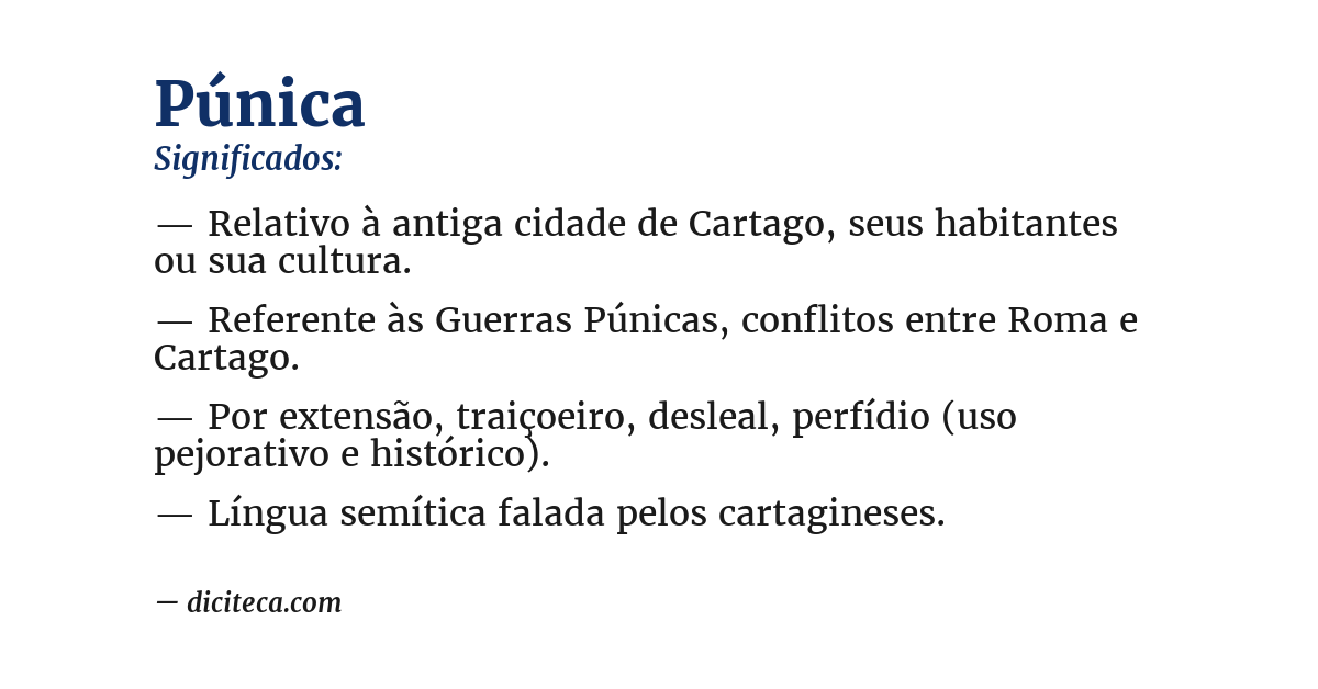 Significado de púnica