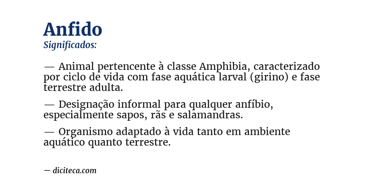Significado de anfido