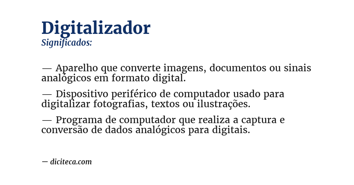 Significado de digitalizador