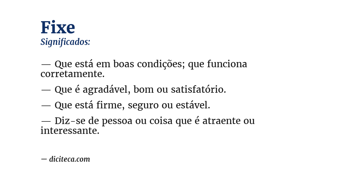 Significado de fixe