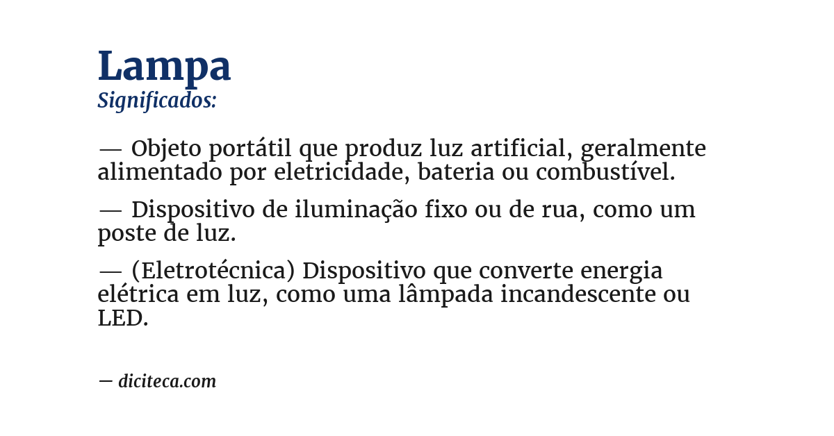 Significado de lampa