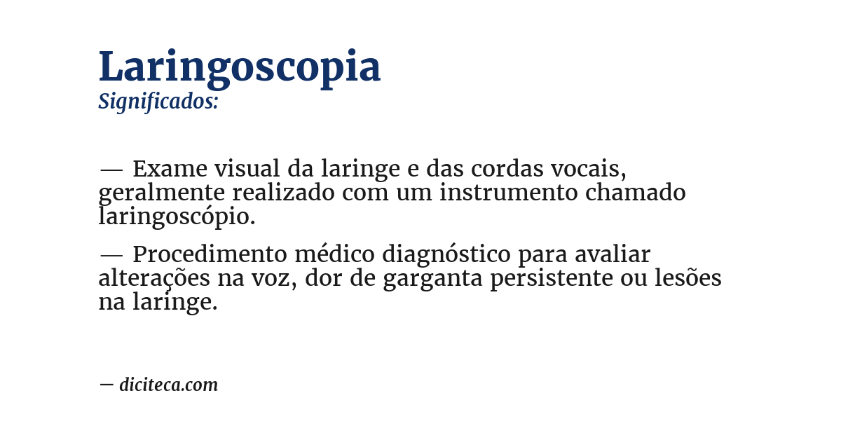 Significado de laringoscopia