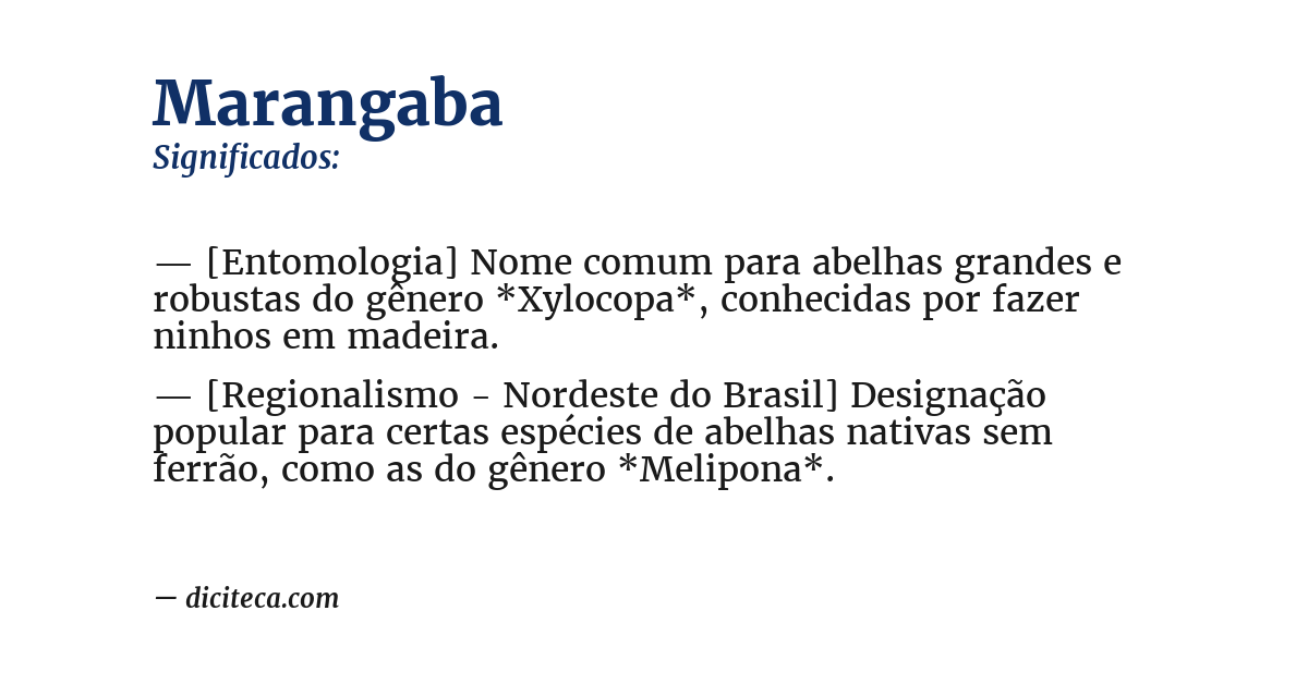 Significado de marangaba