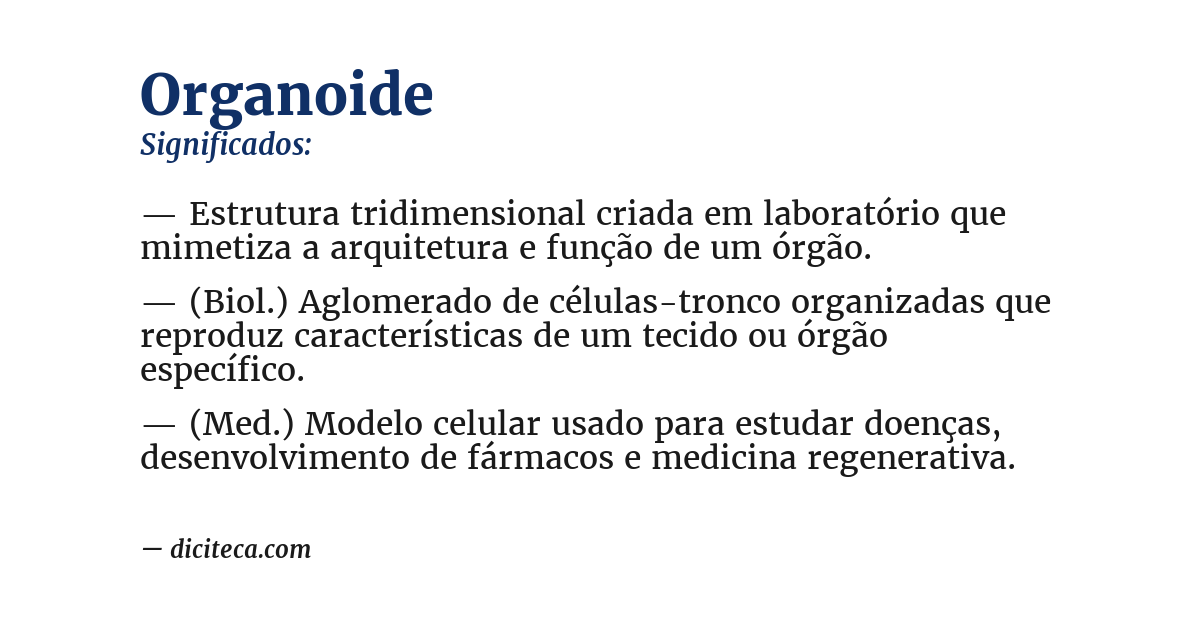 Significado de organoide