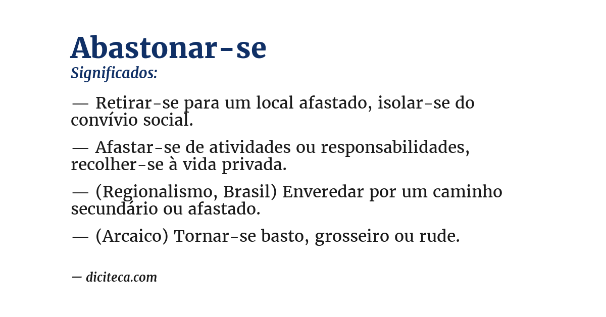 Significado de abastonar-se