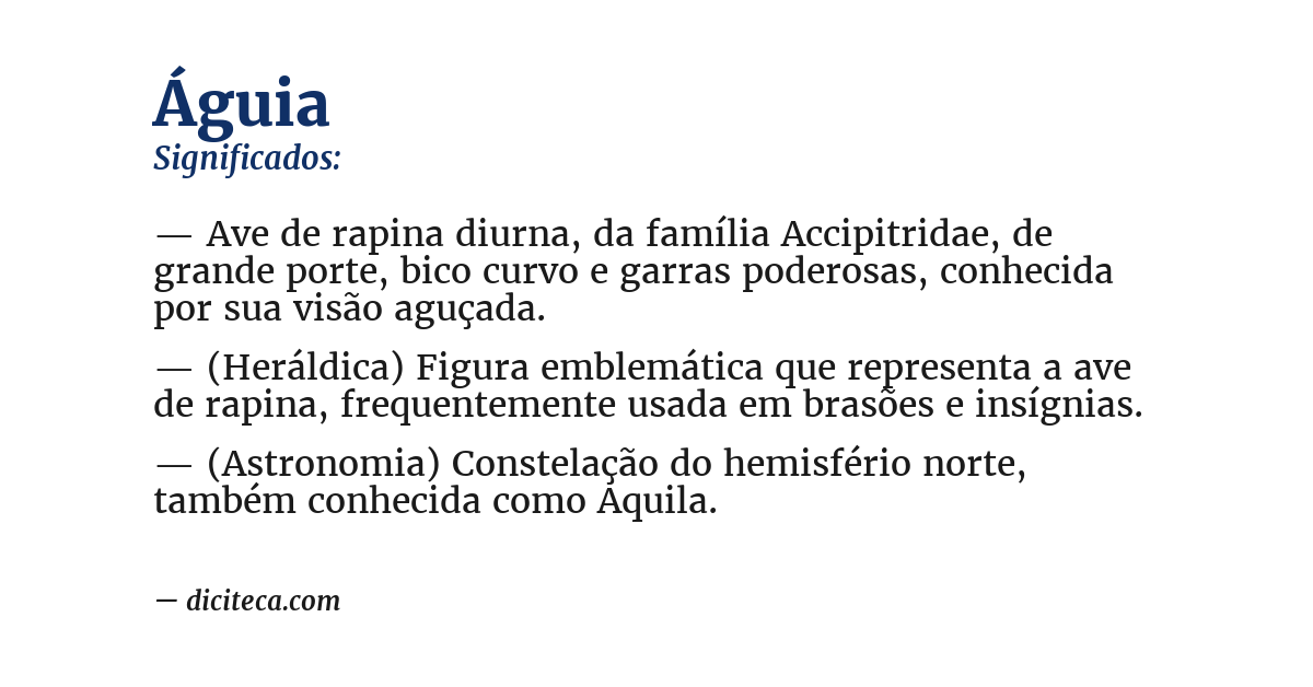 Significado de águia