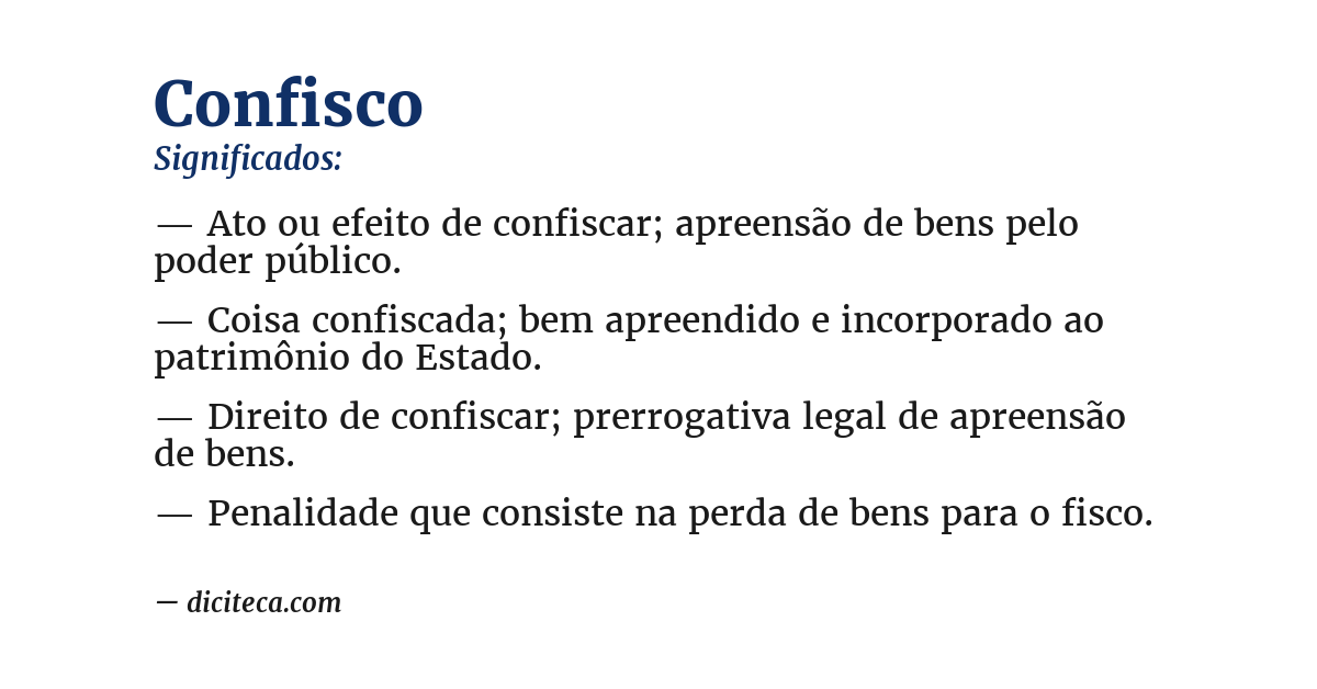 Significado de confisco