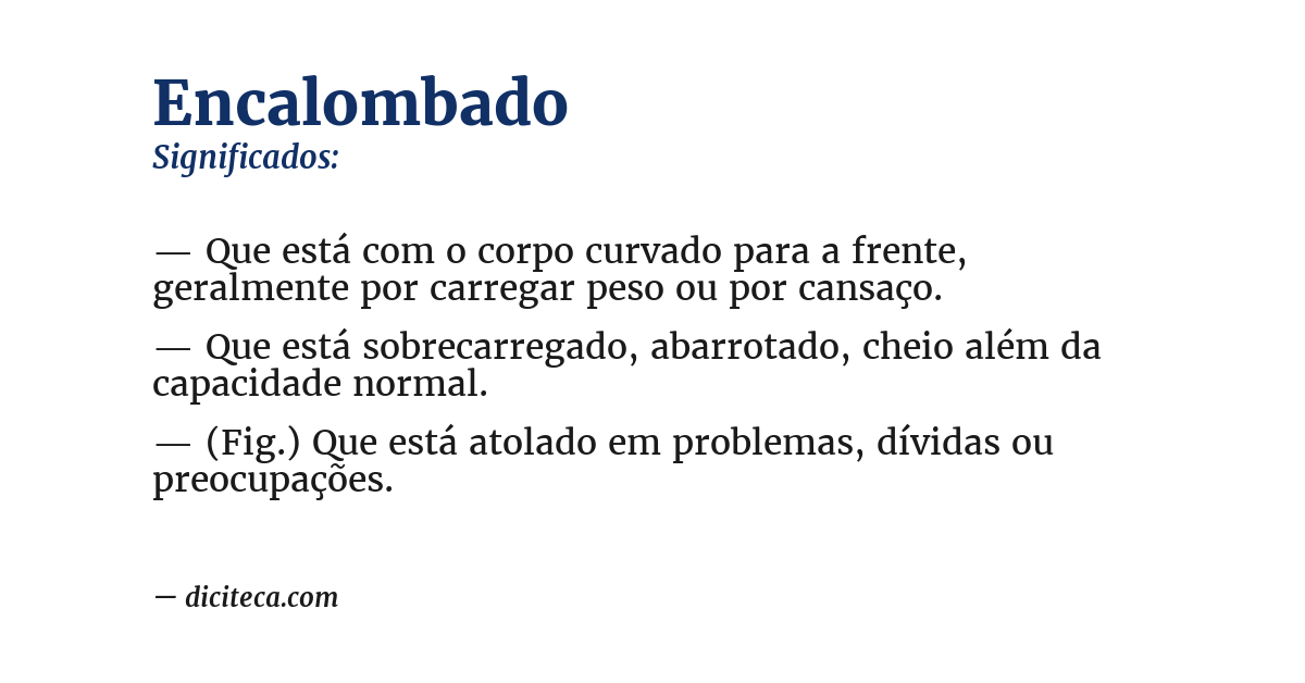 Significado de encalombado
