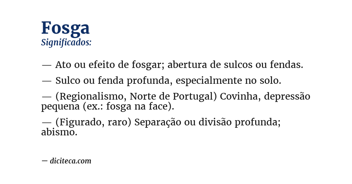 Significado de fosga