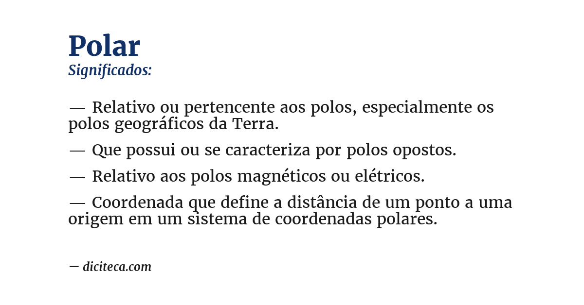 Significado de polar