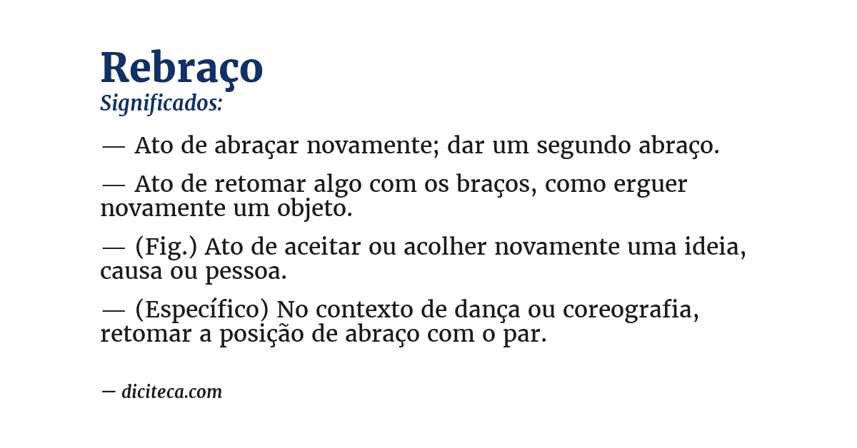 Significado de rebraço