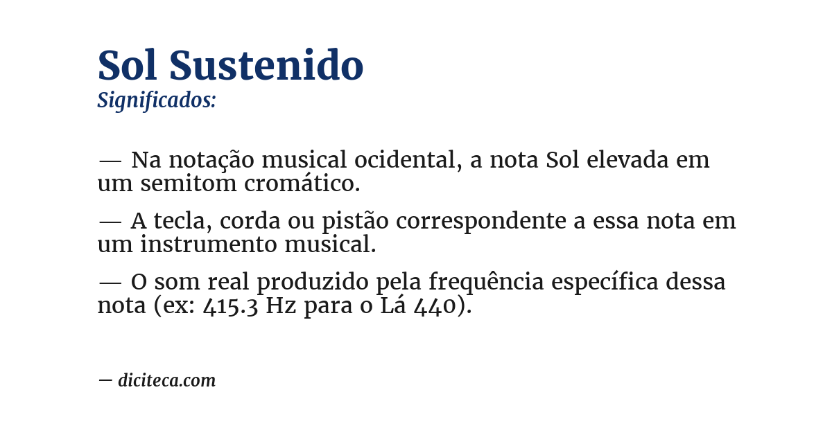 Significado de sol sustenido