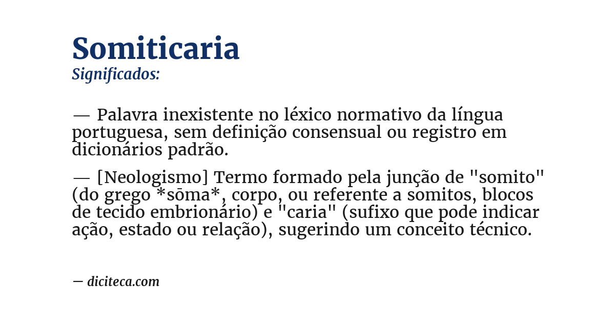 Significado de somiticaria