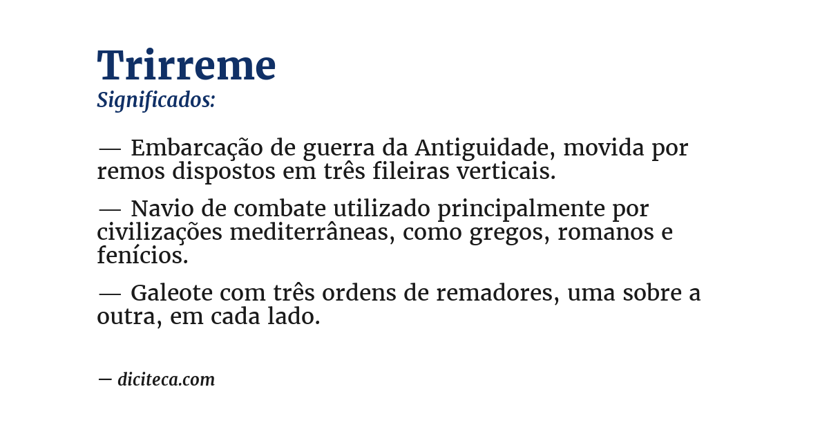 Significado de trirreme