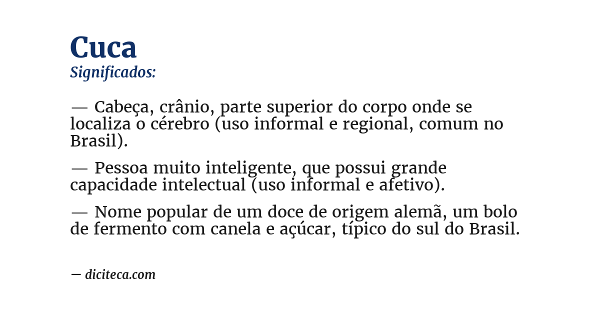 Significado de cuca