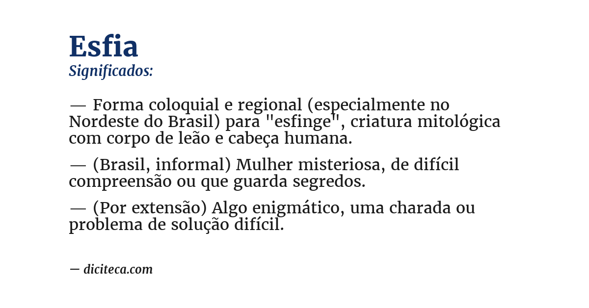 Significado de esfia