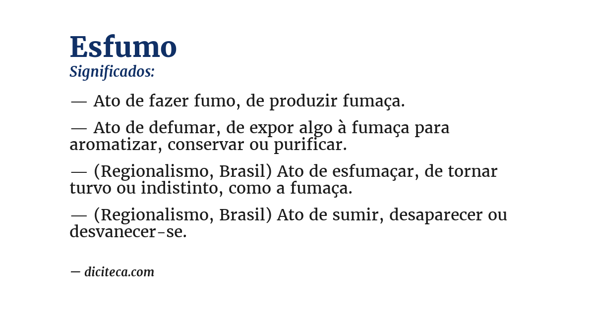 Significado de esfumo