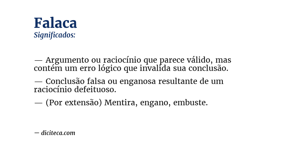 Significado de falaca