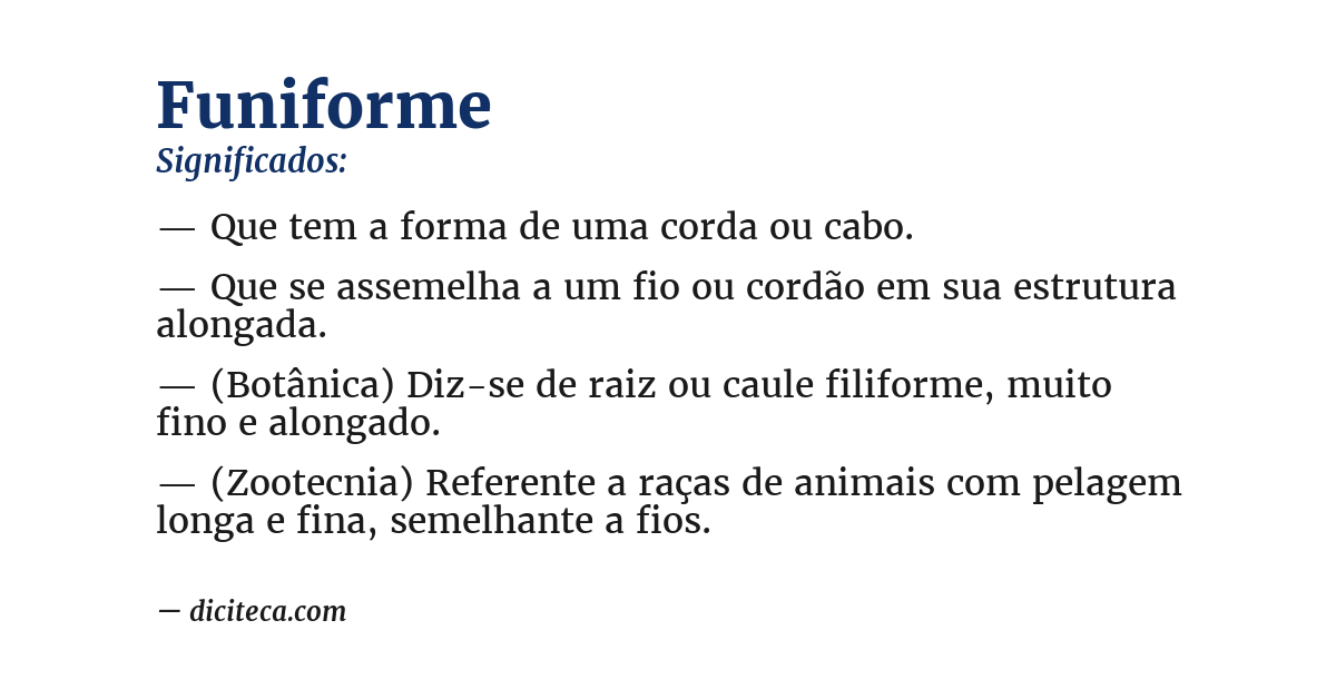 Significado de funiforme