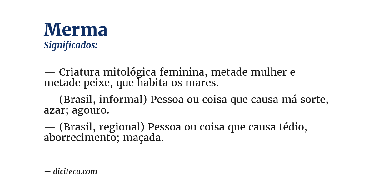 Significado de merma