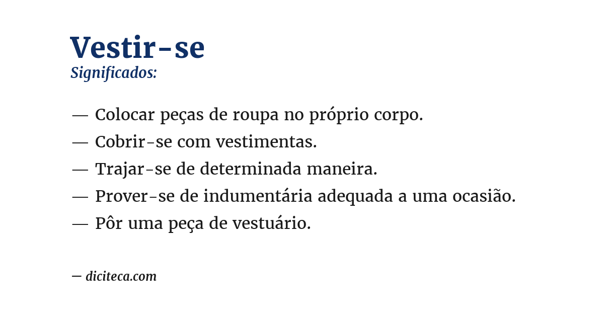 Significado de vestir-se