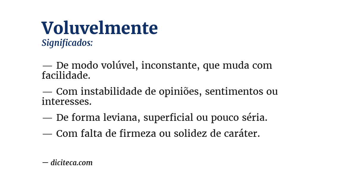 Significado de voluvelmente