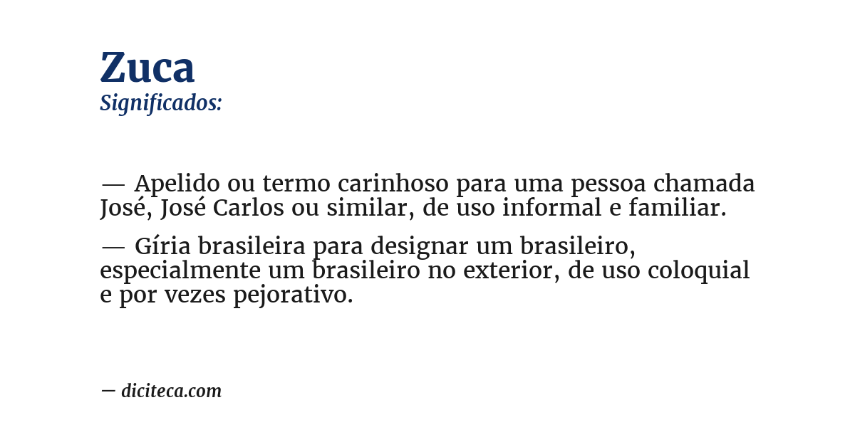 Significado de zuca