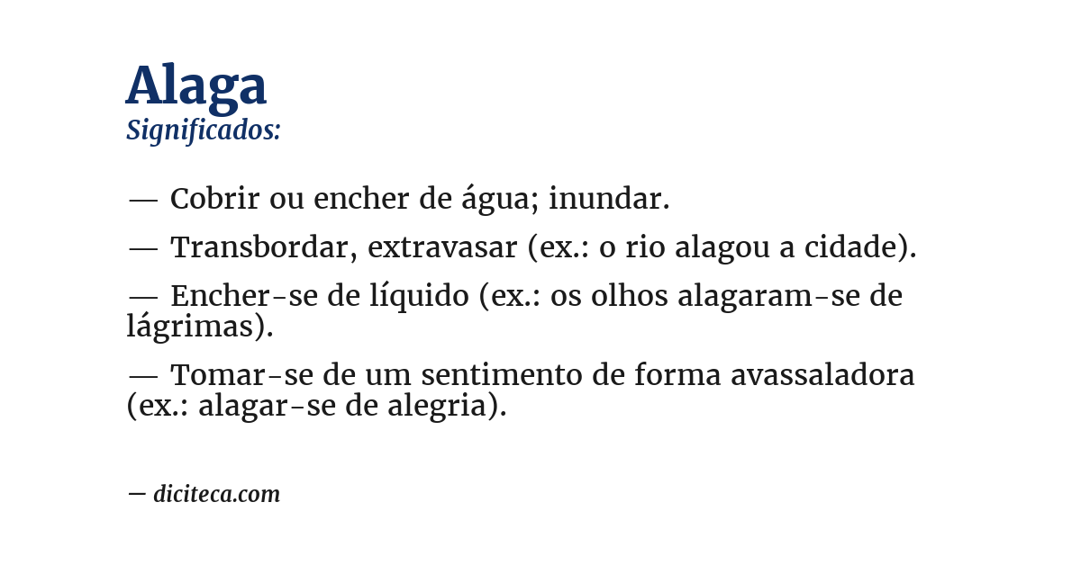 Significado de alaga