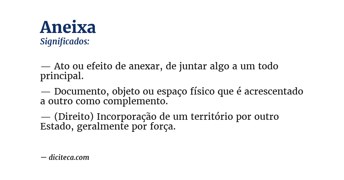 Significado de aneixa