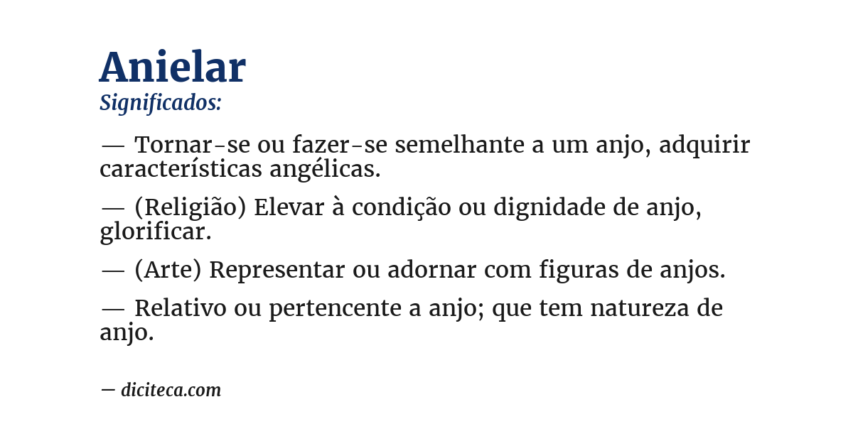 Significado de anielar