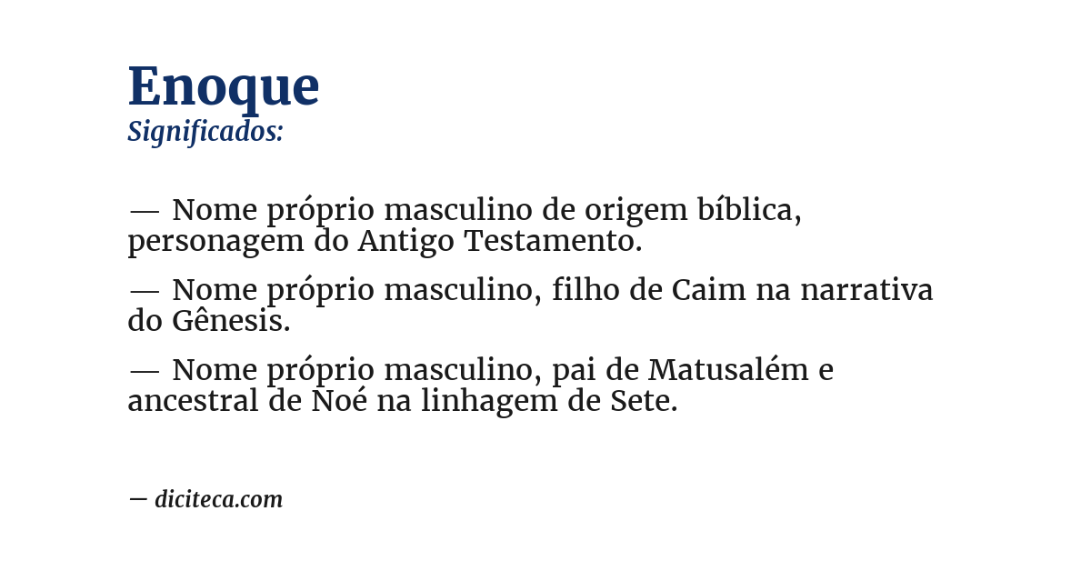 Significado de enoque