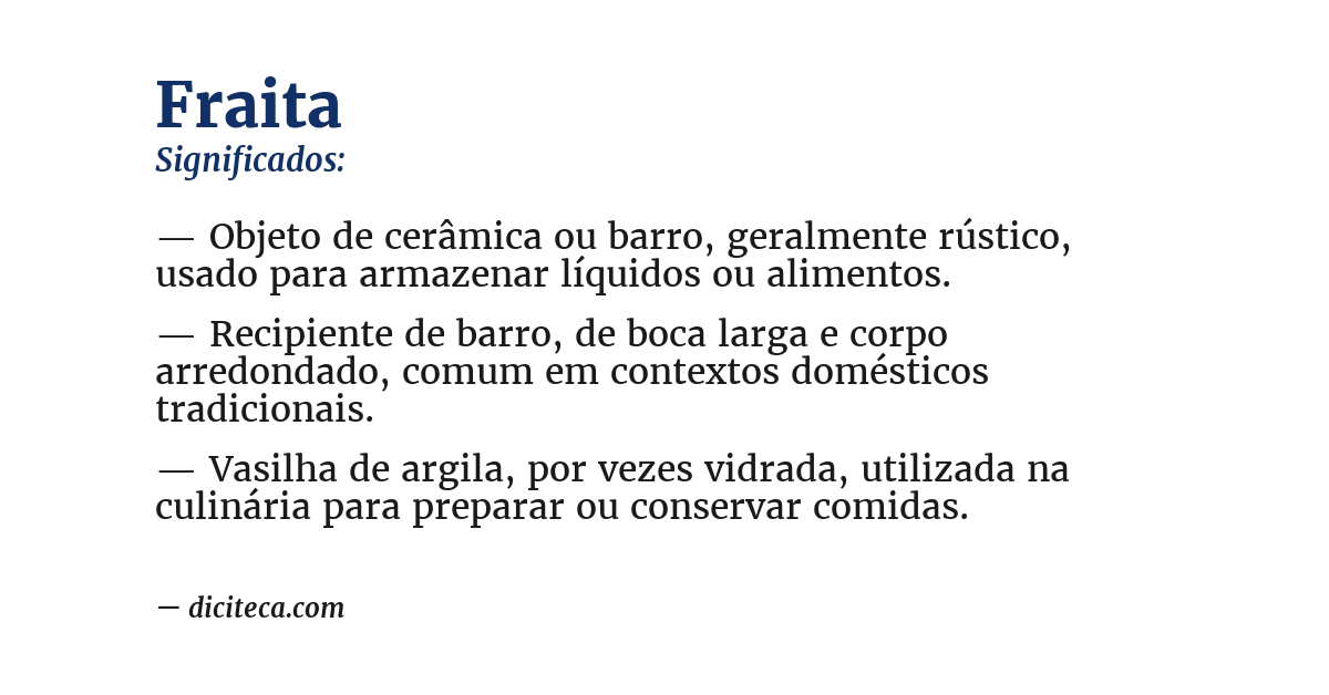 Significado de fraita