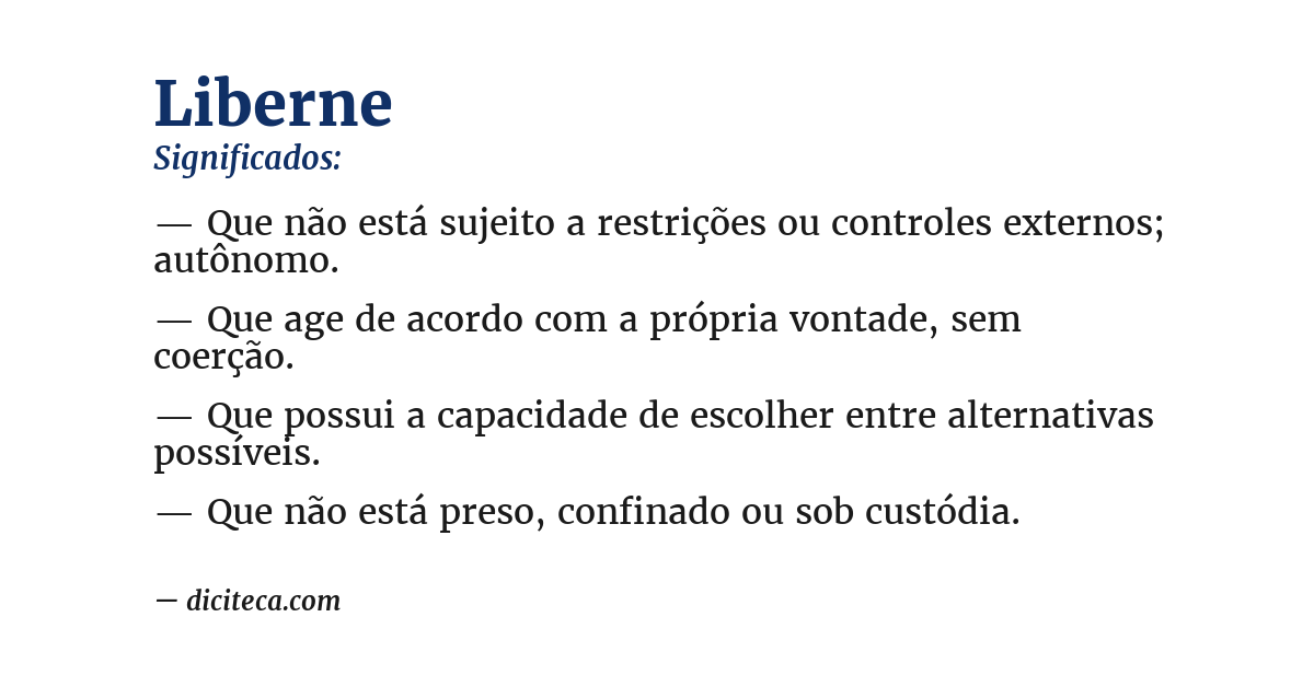 Significado de liberne